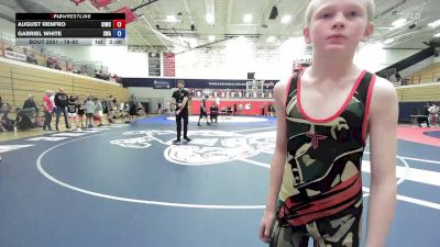 78-85 lbs Champ. Round 1 - August Renfro, Osage Indian Wrestling Club vs Gabriel White, SlyFox Wrestling Academy
