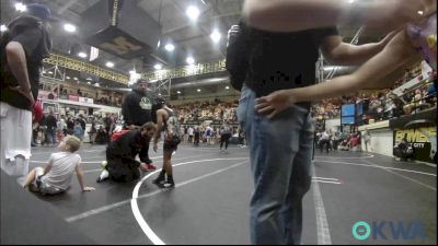 83 lbs Rr Rnd 3 - Ryker Williams, Harrah Little League Wrestling vs Waylon Perez, Marlow Outlaws