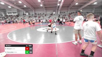 100 lbs Rr Rnd 1 - Brody Brown, Quest School Of Wrestling ES vs Raidon Gonzalez, Midwest Monsters