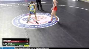 106 lbs Cons. Round 3 - Kylia Mease, North Coast Grapplers vs Mia Sharp, Beaumont High School Wrestling