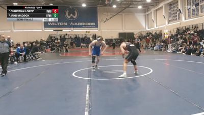 175 lbs Semifinal - Christian Lopez, Fairfield Warde vs Jake Maddox, Newtown