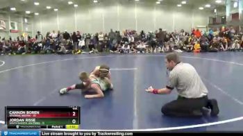 105 lbs Round 3 (6 Team) - Cannon Boren, Wyoming Brown vs Jordan Risse, South Dakota Lightning