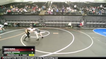 135 lbs Champ. Round 4 - Diego Burga, Westlake Wrestling Club vs Andrew Winward, Davis High School