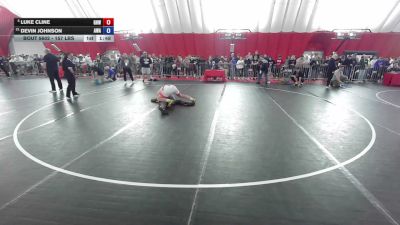 157 lbs Champ. Rd Of 16 - Luke Cline, Greater Heights Wrestling vs Devin Johnson, Askren Wrestling Academy