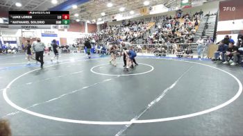 106 lbs Semifinal - Luke Loren, St John Bosco vs Nathaniel Solorio, Damien