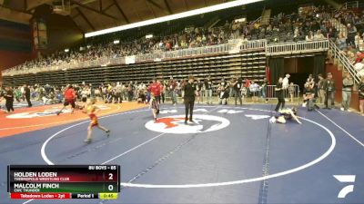 85 lbs 1st Place Match - Malcolm Finch, CWC Thunder vs Holden Loden, Thermopolis Wrestling Club