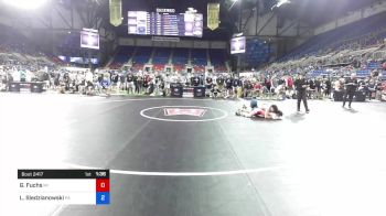 113 lbs Rnd Of 16 - Grayson Fuchs, Michigan vs Lincoln Sledzianowski, Pennsylvania