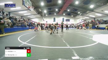 46 lbs Consi Of 4 - Camden Holden, Ponca City Wildcat Wrestling vs Kreed Richards, Unattached