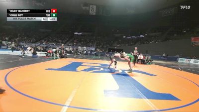 4A Boys 150 lbs 1st Place Match - Riley Barrett, Philomath Boys vs Cole Roy, Pendleton Boys