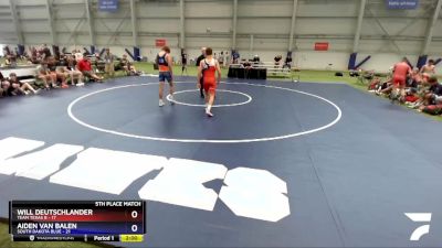 145 lbs Placement Matches (8 Team) - Will Deutschlander, Team Texas B vs Aiden Van Balen, South Dakota Blue