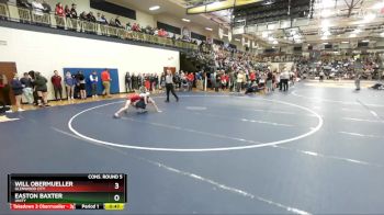 113 lbs Cons. Round 5 - Will Obermueller, Glenwood City vs Easton Baxter, Unity