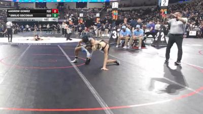 120 lbs Consi Of 16 #2 - Andrew Gomez, Porterville (CS) vs Emilio Escobar, Granite Hills (SD)