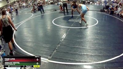 138 lbs Cons. Round 5 - Keegan Hertel, Clovis North HS vs Tank Loya, OCRTC