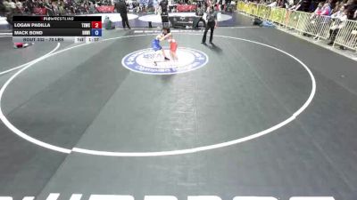70 lbs Cons. Round 2 - Logan Padilla, Team Selma Wrestling Club vs Mack Bond, Del Norte Wrestling� Inc.