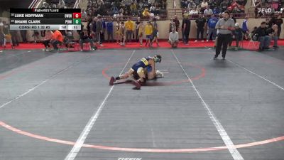 85_B lbs Consi Rd 1 32 #2 - Luke Hoffman, Owen J Roberts vs Shane Clark, Penn Trafford