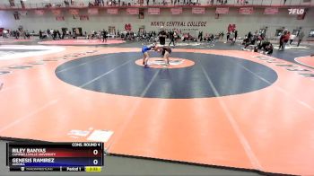 101 lbs Cons. Round 4 - Riley Banyas, Campbellsville University vs Genesis Ramirez, Aurora