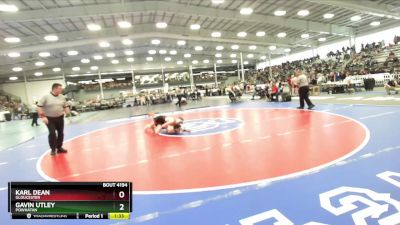 4-144 lbs Quarterfinal - Gavin Utley, Powhatan vs Karl Dean, Gloucester