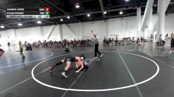 130 lbs Quarterfinal - Juanito Lopez, Boom Wrestling vs Kyler Stever, Team Thunder