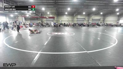 90 lbs Round Of 16 - Shaley Lau, Goldenbacks vs Braylee Gill, Beatrice Wrestling Club