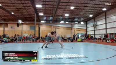 285 lbs Quarterfinal - Ray Griffin, North Idaho College vs Zion Longsine, Arizona Christian University