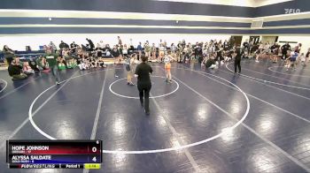 102 lbs Round 5 (6 Team) - Hope Johnson, Oregon vs Alyssa Saldate, Gold Rush