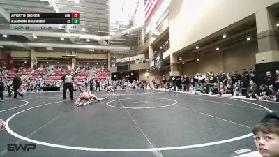 110 lbs Semis (4 Team) - Averyn Bieker, Queens Of Mayhem vs Kamryn Brumley, Colorado Xtreme