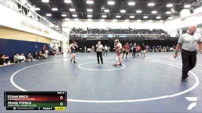 197 lbs 1st Place Match - Ethan Birch, Sacramento City College vs Frank Pomilia, Santa Rosa Junior College