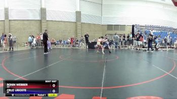 58-63 lbs Quarterfinal - Ronin Webber, OH vs Cruz Urioste, MI