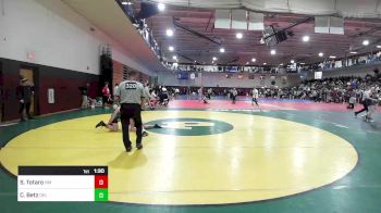 150 lbs Round Of 16 - Sutter Totaro, New Milford vs CJ Betz, Delbarton