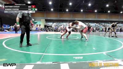 285 lbs Consi Of 4 - Matthew Cooley, Oakdale vs Dominic Porter, Porterhouse