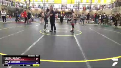 132 lbs Cons. Round 2 - McCoy McIlravy, Waverly Area Wrestling Club vs Wylie Johnson, Iowa