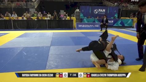 Isabella Evelyn Thompson Agdeppa vs Rayssa Fabyanne Da Silva Cezar 2025 Pan Jiu Jitsu IBJJF Championship