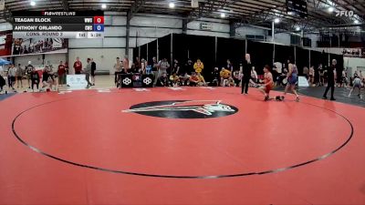 61 kg Cons. Round 3 - Teagan Block, Wolves Wrestling Club vs Anthony Orlando, Cougar Wrestling Club