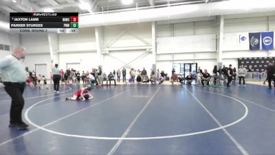 85 lbs Cons. Round 3 - Jaxton Lamb, Bear River Wrestling Club vs Parker Sturges, Preston Warriors Wrestling
