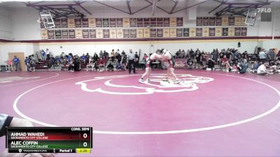 197 lbs Cons. Semi - Ahmad Wahedi, Sacramento City College vs Alec Coffin, Sacramento City College