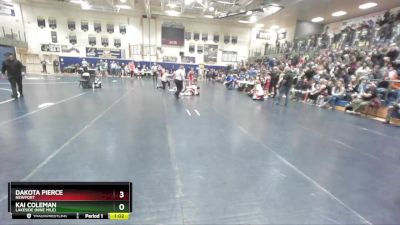 95 lbs Champ. Round 1 - Kai Coleman, Lakeside (Nine Mile) vs Dakota Pierce, Newport