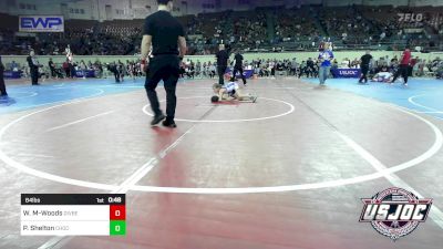 64 lbs Quarterfinal - William Moore-Woods, Division Bell Wrestling vs Piper Shelton, Choctaw Ironman Youth Wrestling