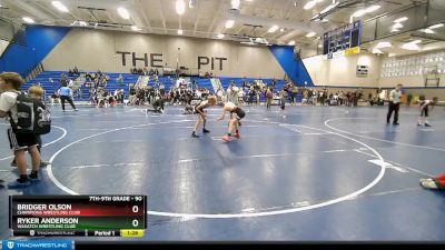 90 lbs Cons. Round 5 - Ryker Anderson, Wasatch Wrestling Club vs Bridger Olson, Champions Wrestling Club