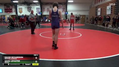 144 lbs Round 4 - Gauge Richardson, Highland, Riverside vs Gavin LeMaster, Keokuk