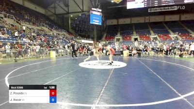 144 lbs Rnd Of 128 - Zachary Posada, CA vs James Racer, WI