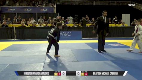Kingston Ryan Quartuccio vs Brayden Michael Cabrera 2026 Pan Kids Jiu-Jitsu IBJJF Championship