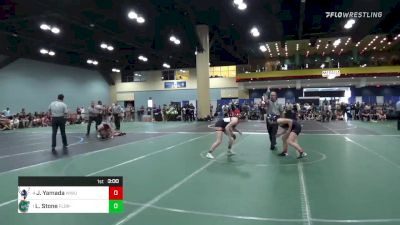 123 lbs Semifinal - Jada Yamada, Western Washington (W) vs Lauren Stone, Florida (W)