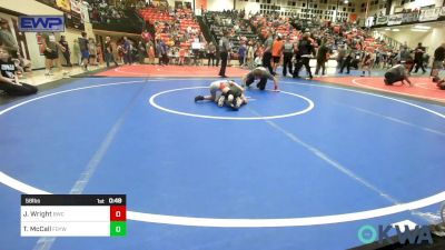 58 lbs Semifinal - Jaxson Wright, Bartlesville Wrestling Club vs Timmy McCall, Fort Gibson Youth Wrestling