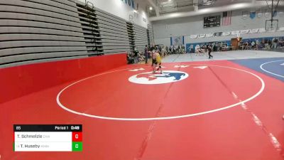 85 lbs Cons. Round 1 - Traven Huseby, Moorcroft Mat Masters Wrestling Club vs Tyson Schmelzle, Camel Kids Wrestling