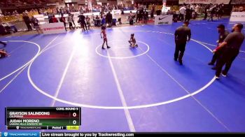 56 lbs Cons. Round 5 - Grayson Salindong, California vs Judah Moreno, Laguna Hills Hawkeye WC