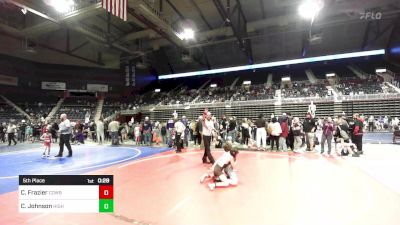 73 lbs 5th Place - Carlin Frazier, Cowboy Kids WC vs Charlie Johnson, High Plains Thunder