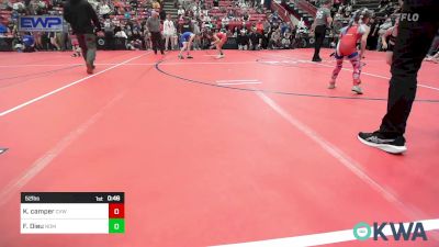 52 lbs Rr Rnd 1 - Kaidyn Camper, Caney Valley Wrestling vs Franki Dieu, Team Nomad