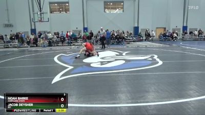 125 lbs Champ. Round 2 - Noah Barke, Cortland State vs Jacob Deysher, RIT