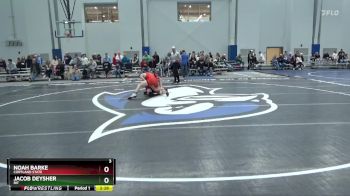 125 lbs Champ. Round 2 - Noah Barke, Cortland State vs Jacob Deysher, RIT