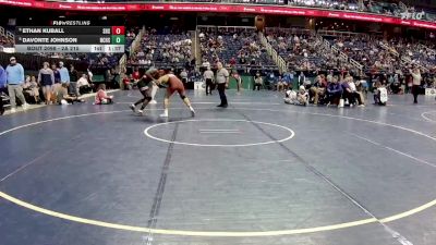 2A 215 lbs Champ. Round 1 - Ethan Kuball, Seaforth High School vs Davonte Johnson, Newton-Conover High School